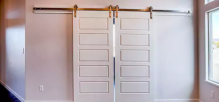 Glass Barn Door with Installation Hardware Kit Upland