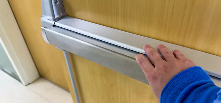 Installing a Push Bar on a Door Upland